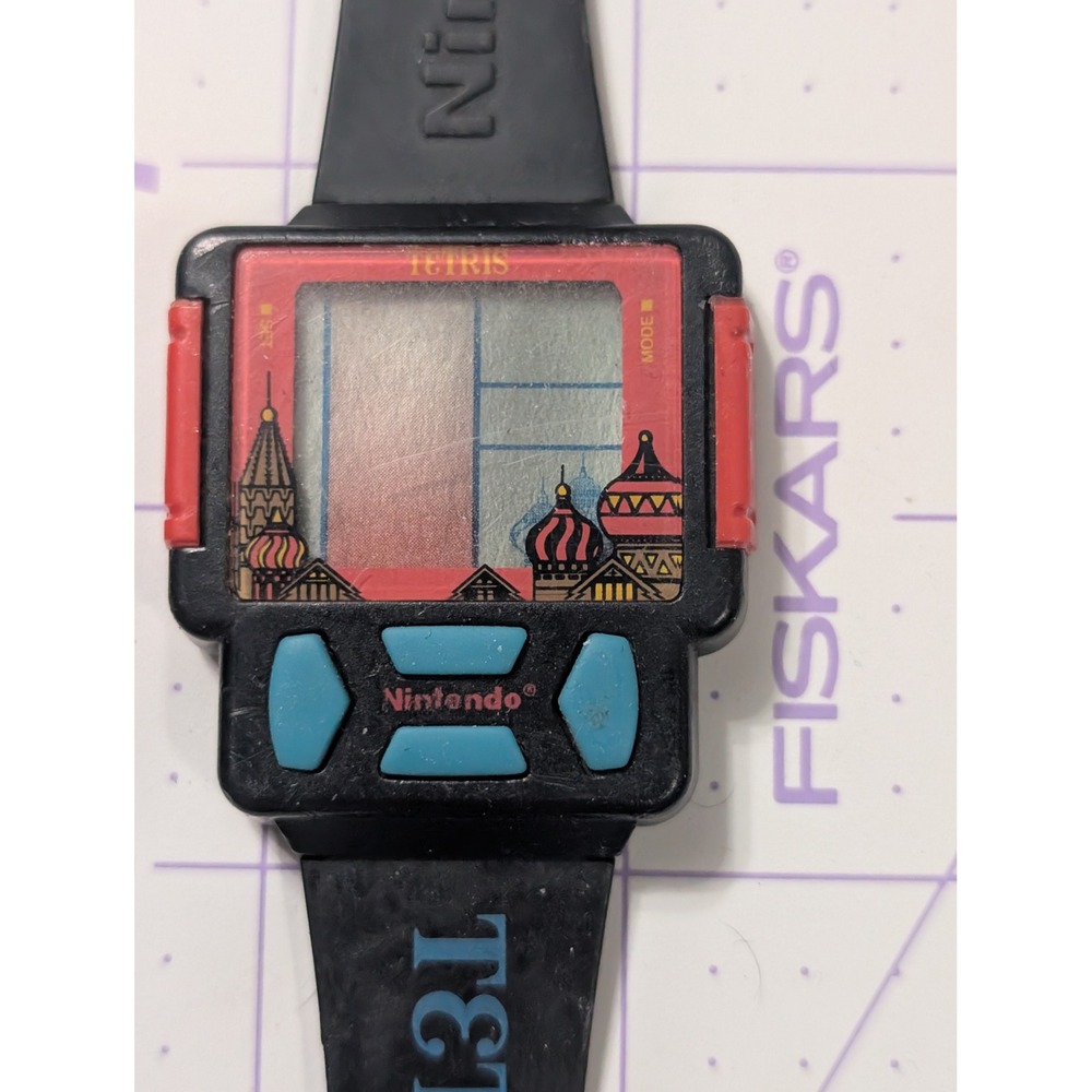 Vintage 1990 Nintendo Tetris Game Watch M.Z. Berger Black Digital LCD Retro
